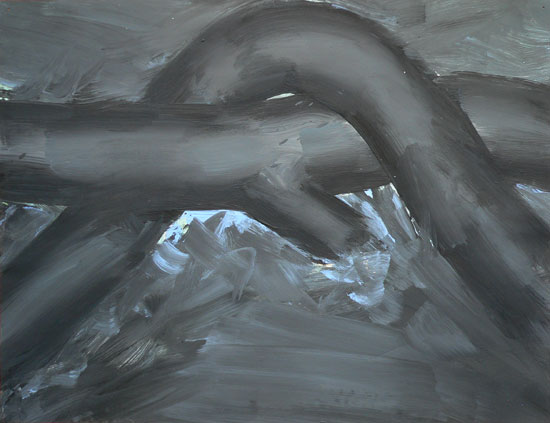 Matthieu Montchamp, sans titre, huile sur papier 2006